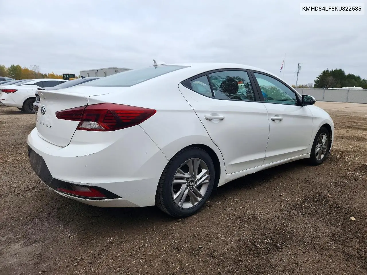 2019 HYUNDAI ELANTRA VIN KMHD84LF8KU822585 — фото 3