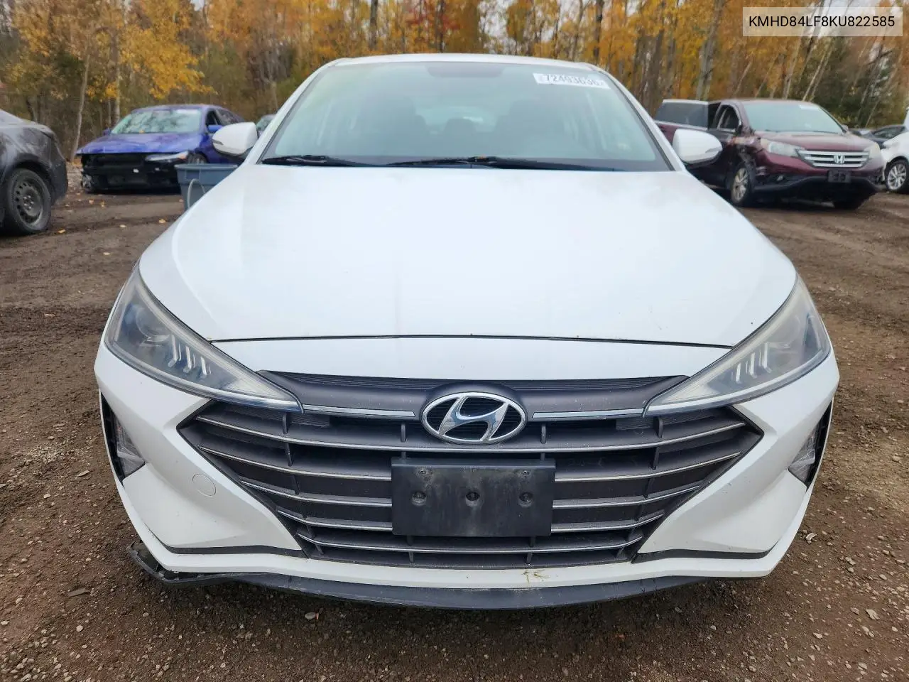2019 HYUNDAI ELANTRA VIN KMHD84LF8KU822585 — фото 5