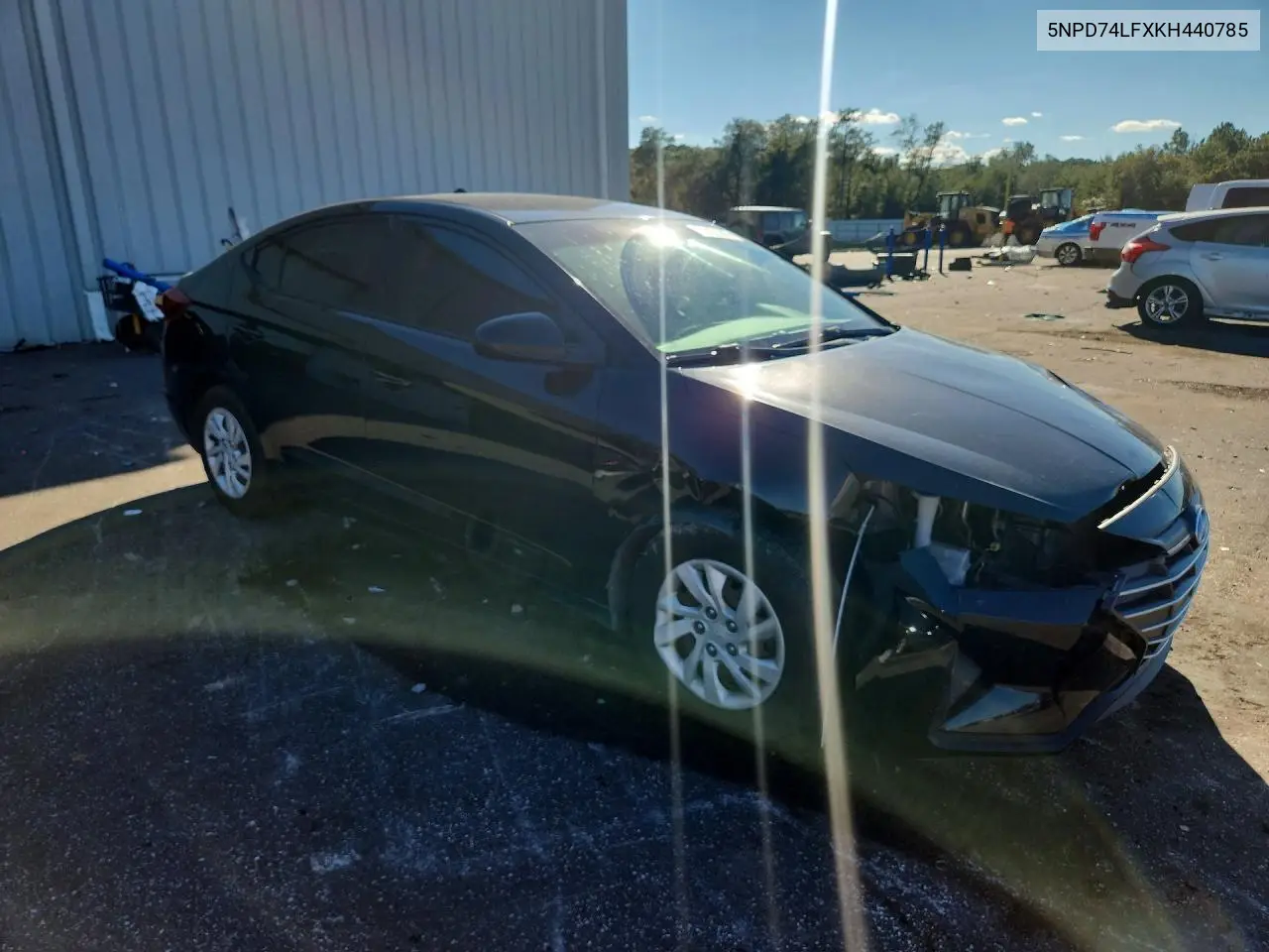 2019 HYUNDAI ELANTRA VIN 5NPD74LFXKH440785 — фото 4