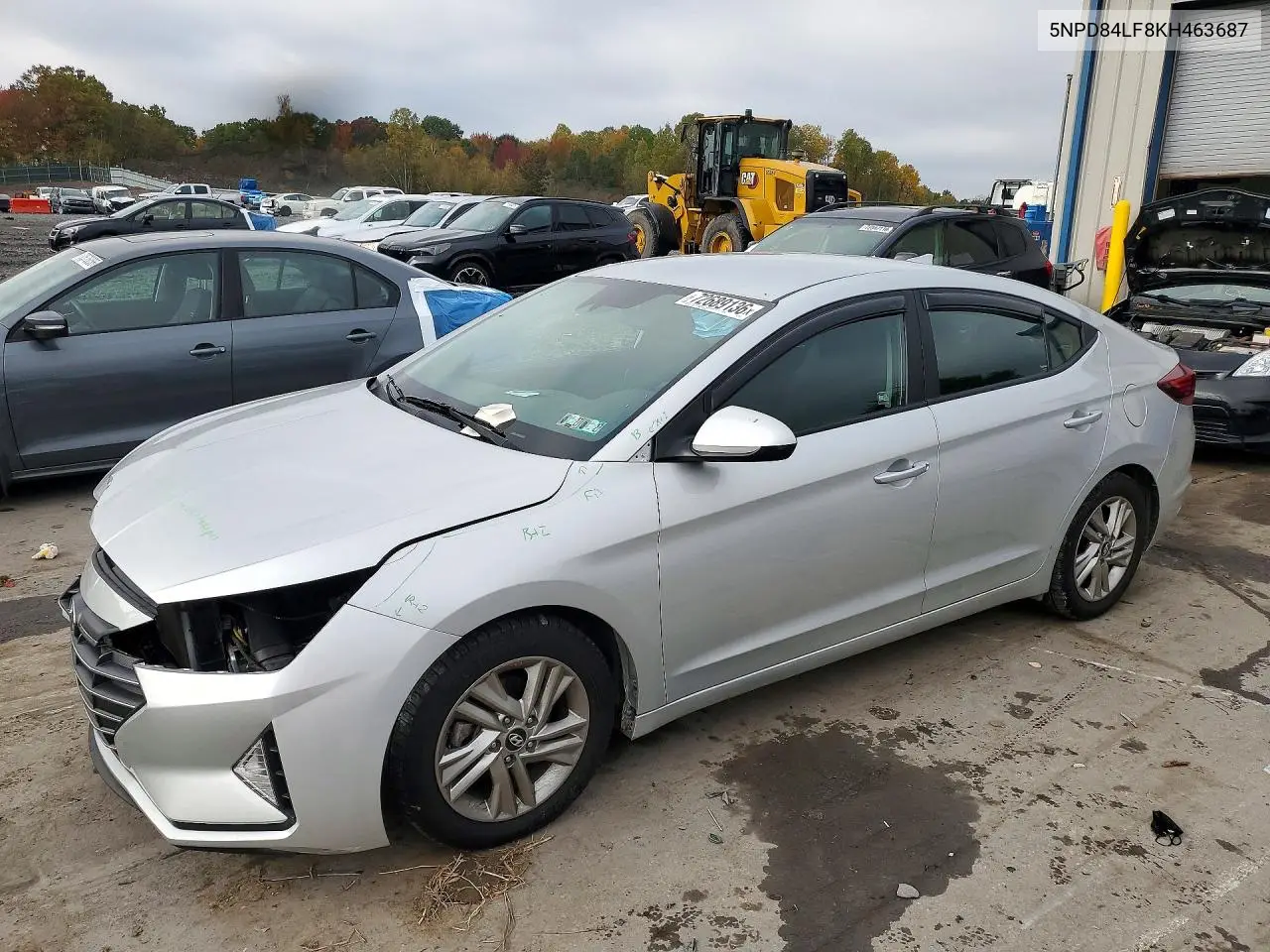 HYUNDAI ELANTRA 2019, VIN 5NPD84LF8KH463687