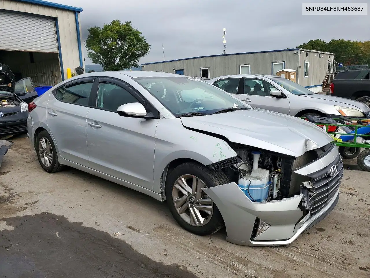 2019 HYUNDAI ELANTRA VIN 5NPD84LF8KH463687 — фото 4