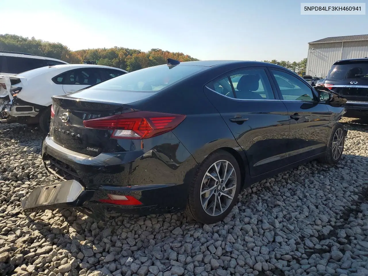 2019 HYUNDAI ELANTRA VIN 5NPD84LF3KH460941 — фото 3