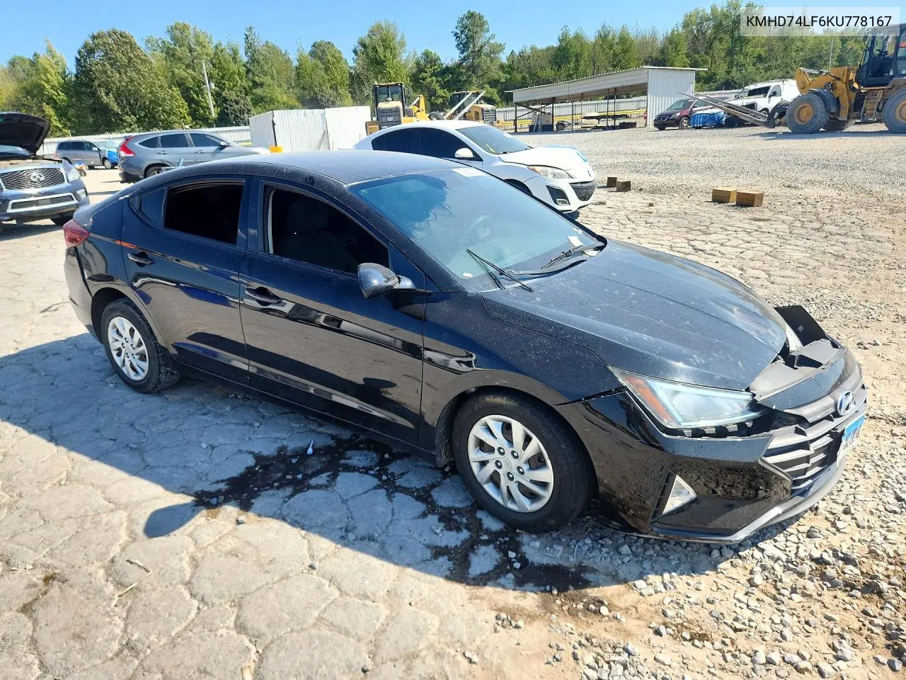 2019 HYUNDAI ELANTRA VIN KMHD74LF6KU778167 — фото 4