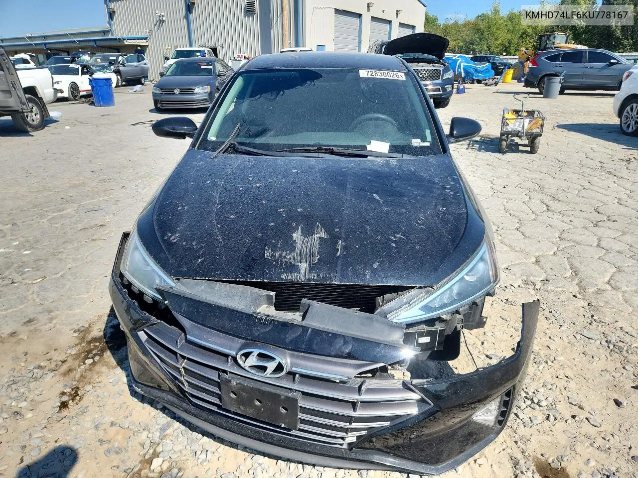 2019 HYUNDAI ELANTRA VIN KMHD74LF6KU778167 — фото 5