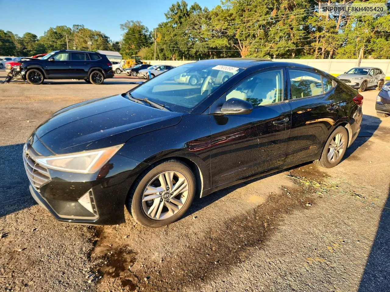 HYUNDAI ELANTRA 2019, VIN 5NPD84LF8KH405420