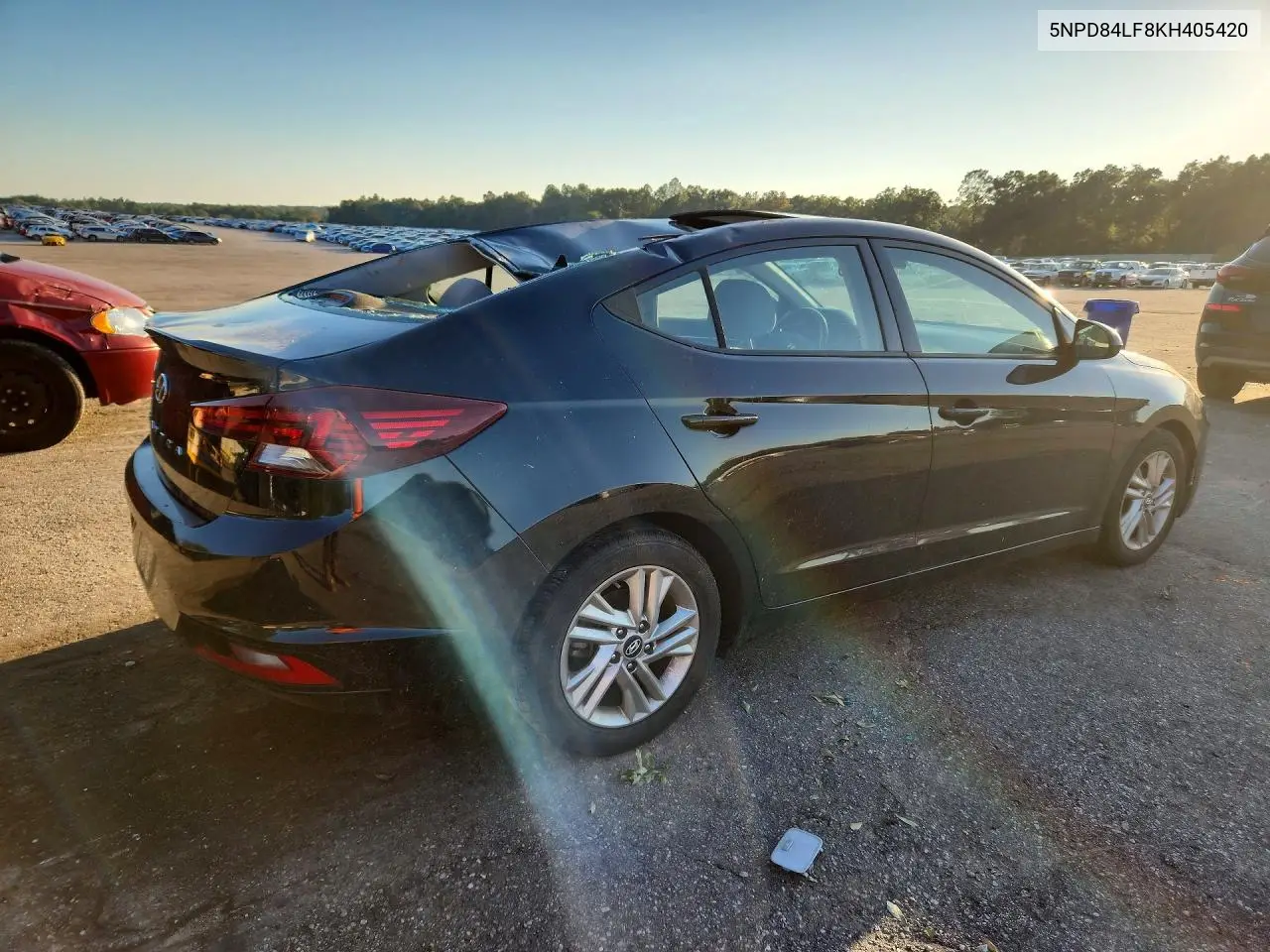 2019 HYUNDAI ELANTRA VIN 5NPD84LF8KH405420 — фото 3