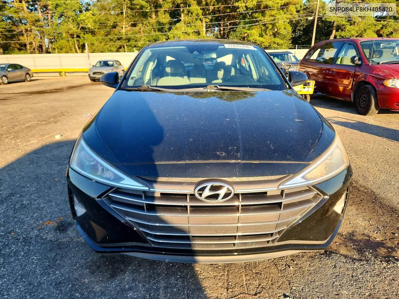 2019 HYUNDAI ELANTRA VIN 5NPD84LF8KH405420 — фото 5