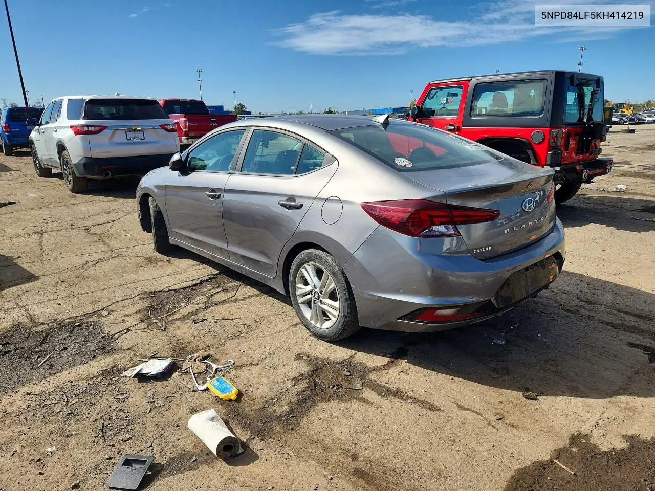 2019 HYUNDAI ELANTRA VIN 5NPD84LF5KH414219 — фото 2