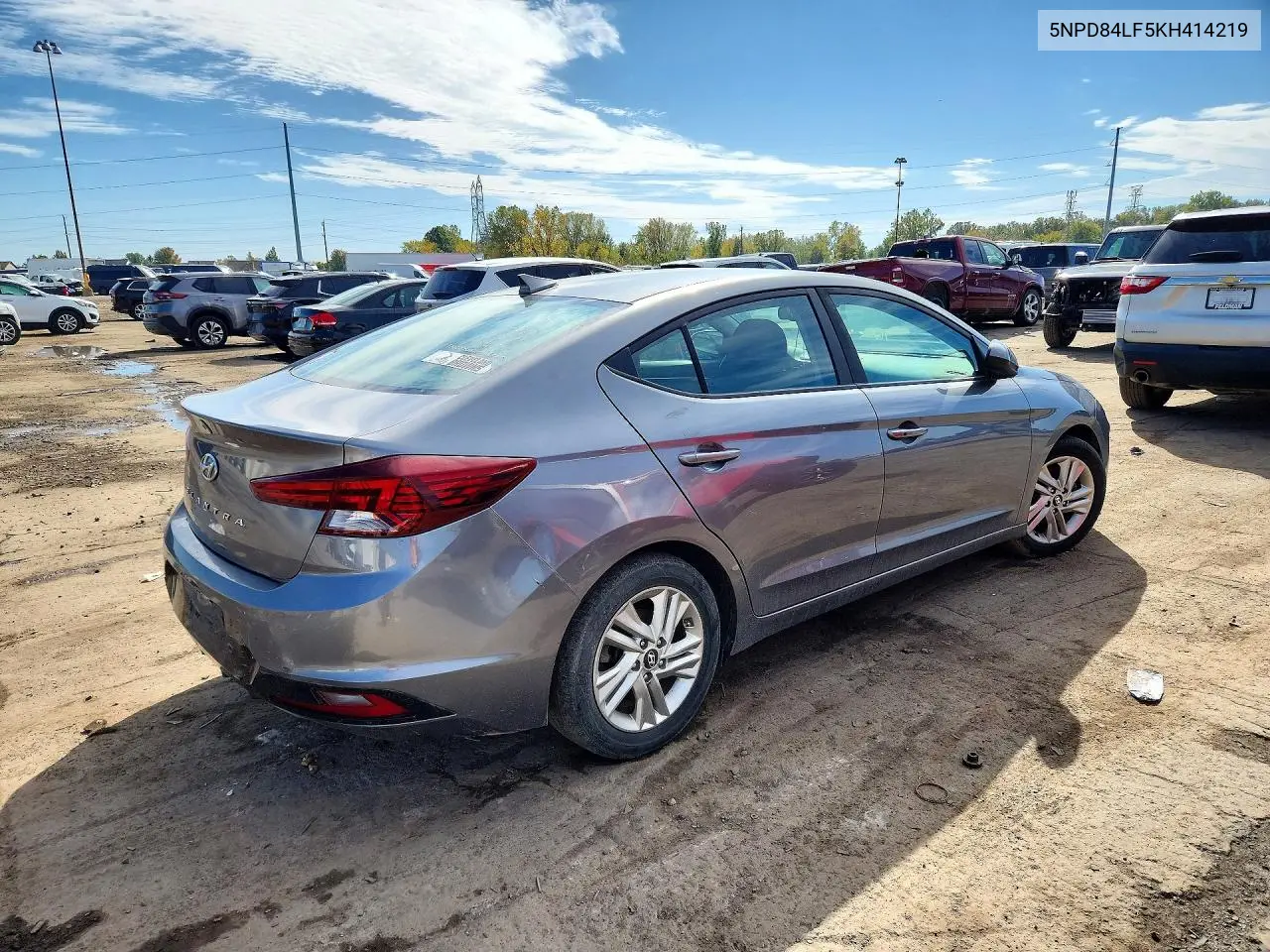 2019 HYUNDAI ELANTRA VIN 5NPD84LF5KH414219 — фото 3