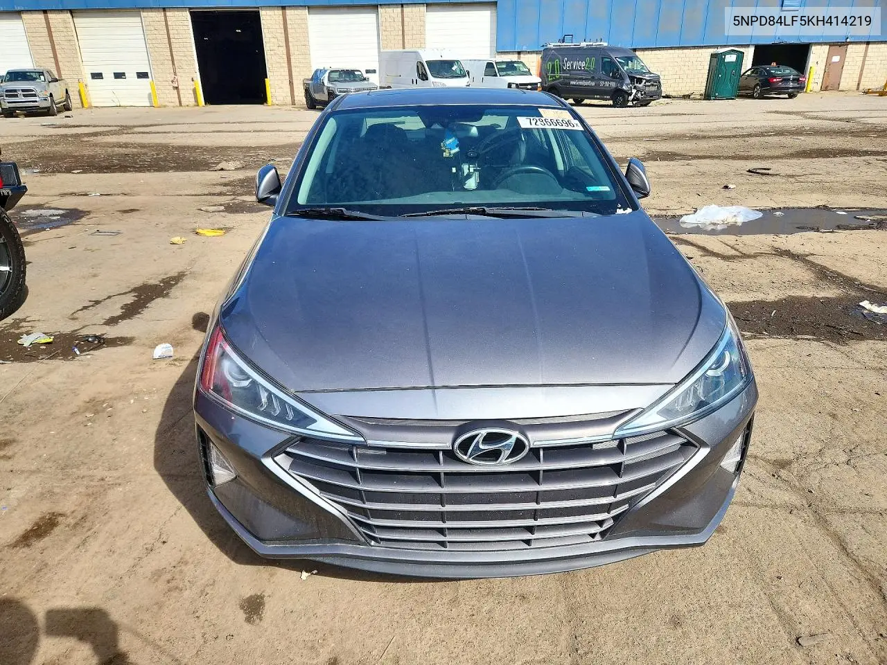2019 HYUNDAI ELANTRA VIN 5NPD84LF5KH414219 — фото 5