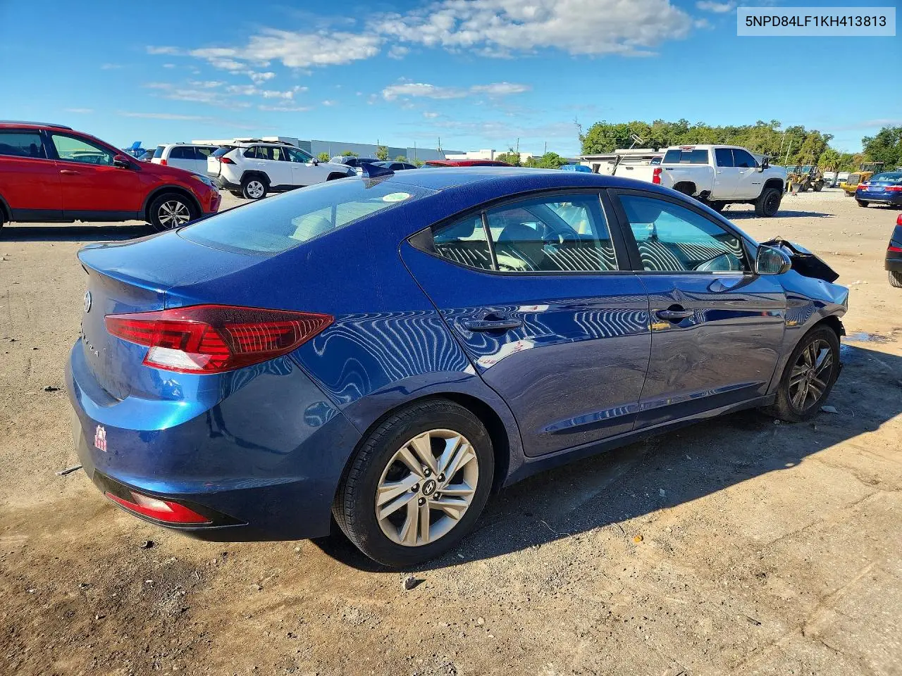 2019 HYUNDAI ELANTRA VIN 5NPD84LF1KH413813 — фото 3