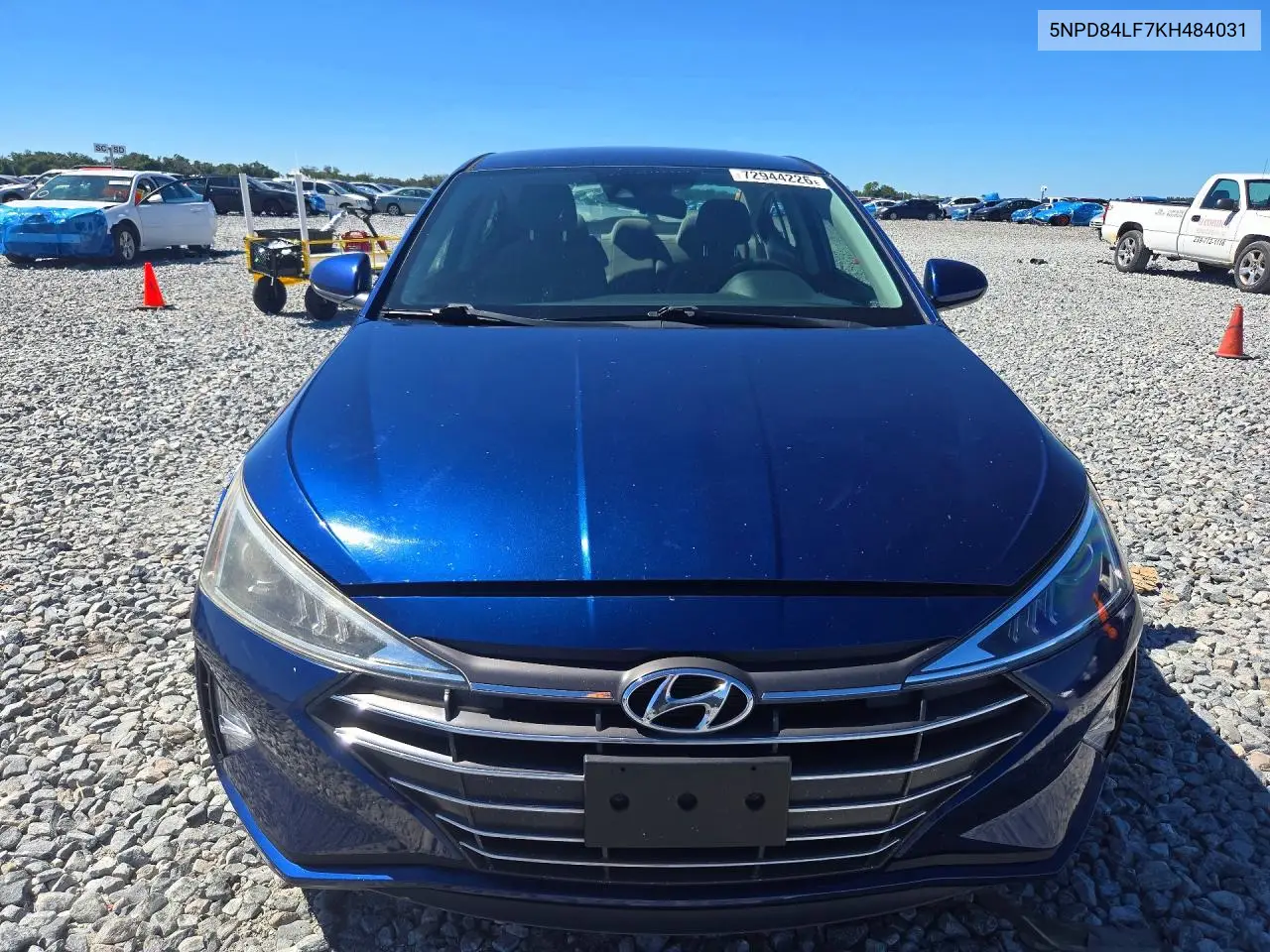 2019 HYUNDAI ELANTRA VIN 5NPD84LF7KH484031 — фото 5