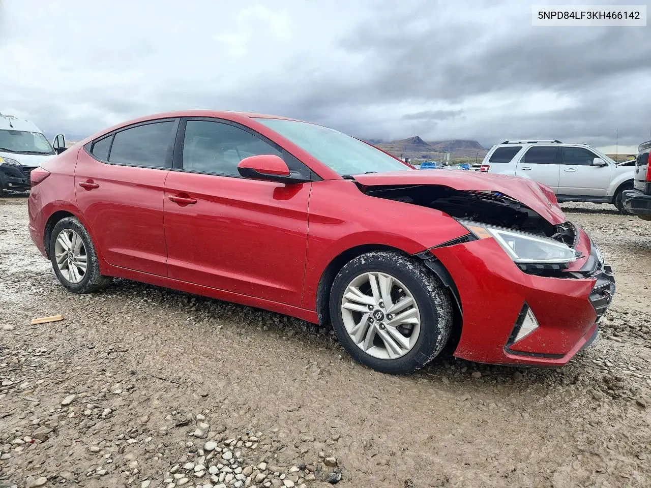 2019 HYUNDAI ELANTRA VIN 5NPD84LF3KH466142 — фото 4