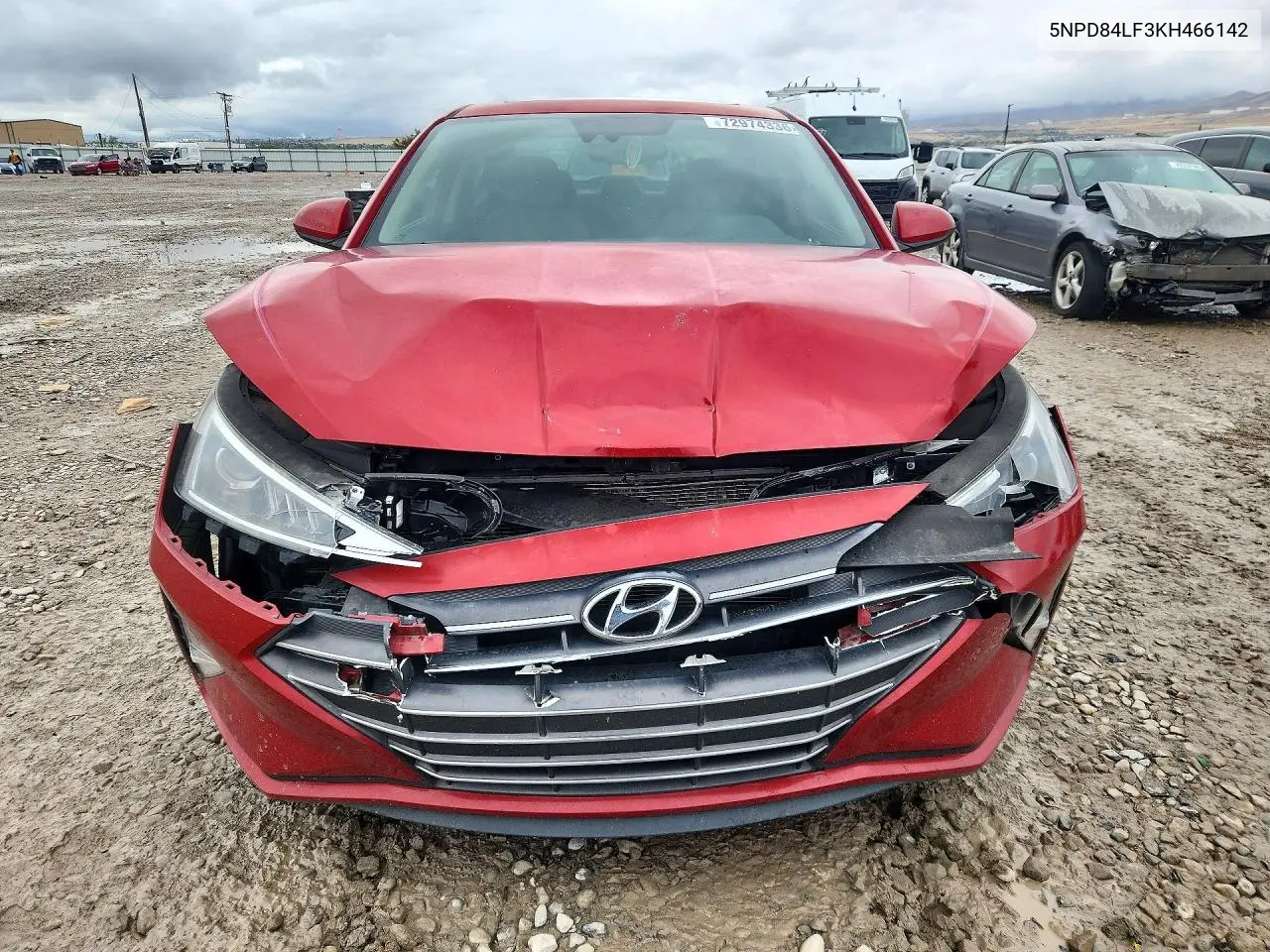 2019 HYUNDAI ELANTRA VIN 5NPD84LF3KH466142 — фото 5