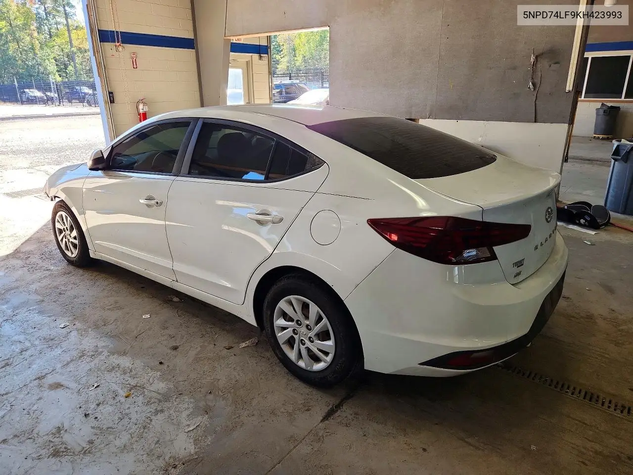 2019 HYUNDAI ELANTRA VIN 5NPD74LF9KH423993 — фото 2