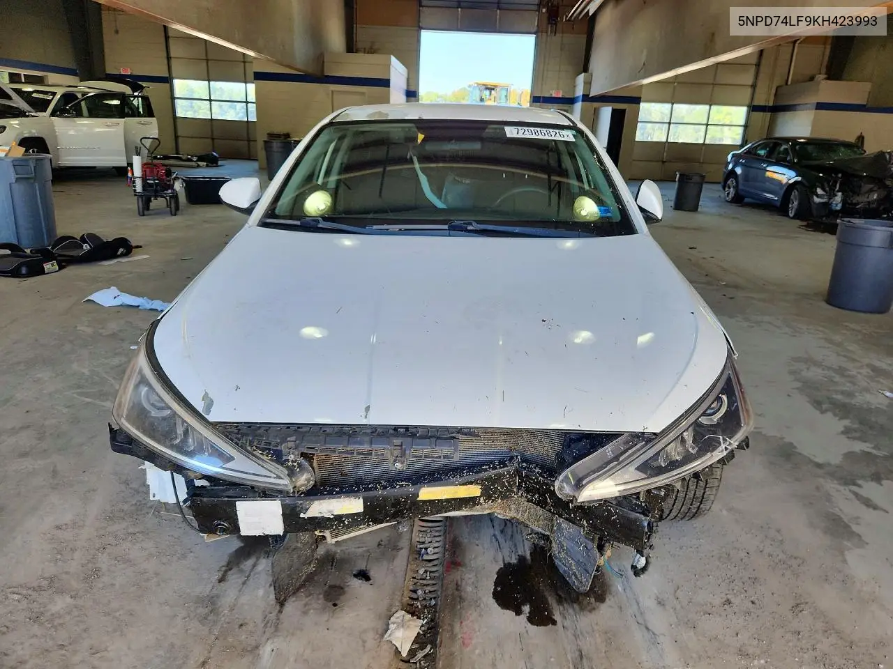 2019 HYUNDAI ELANTRA VIN 5NPD74LF9KH423993 — фото 5