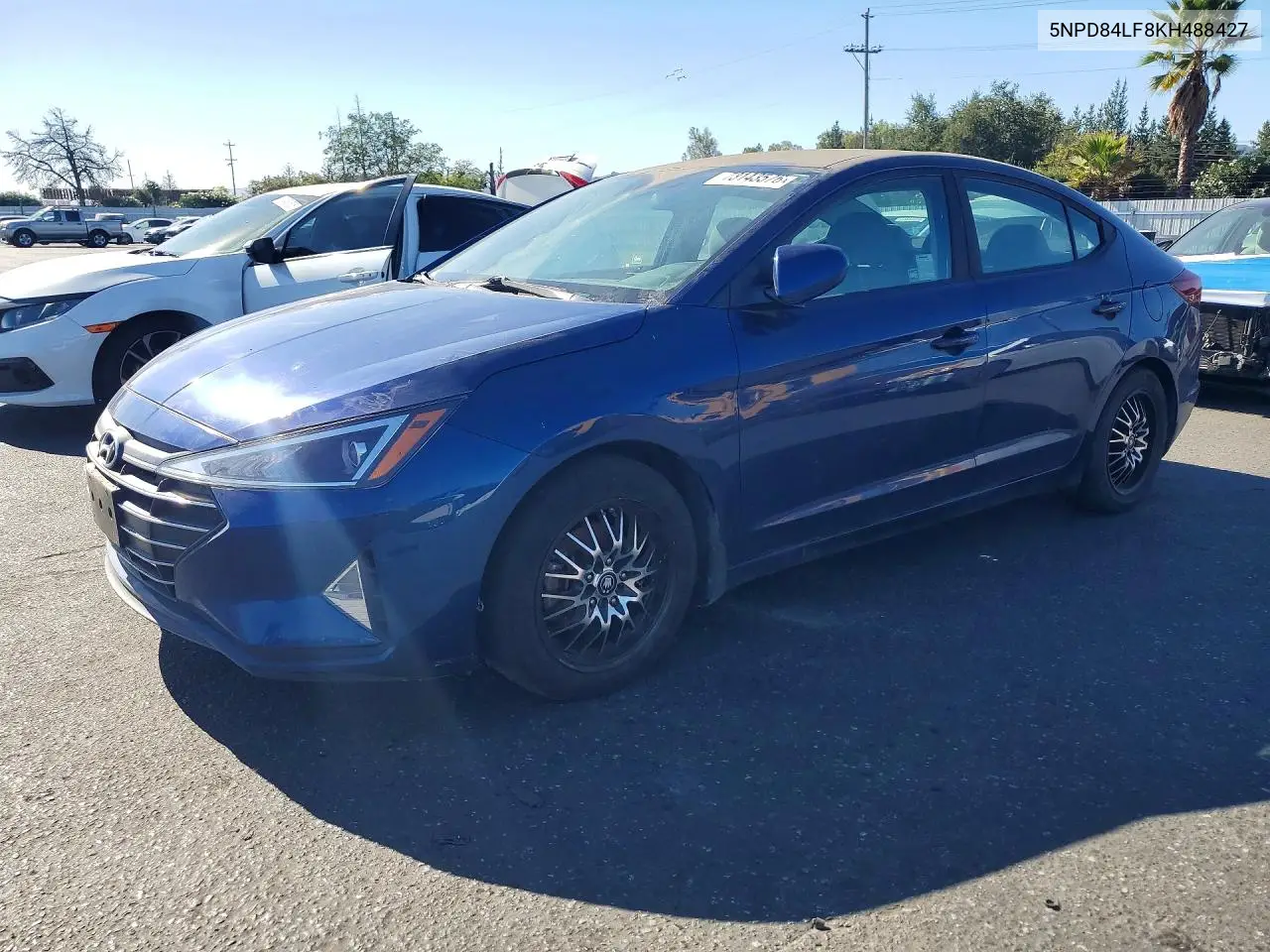 HYUNDAI ELANTRA 2019, VIN 5NPD84LF8KH488427