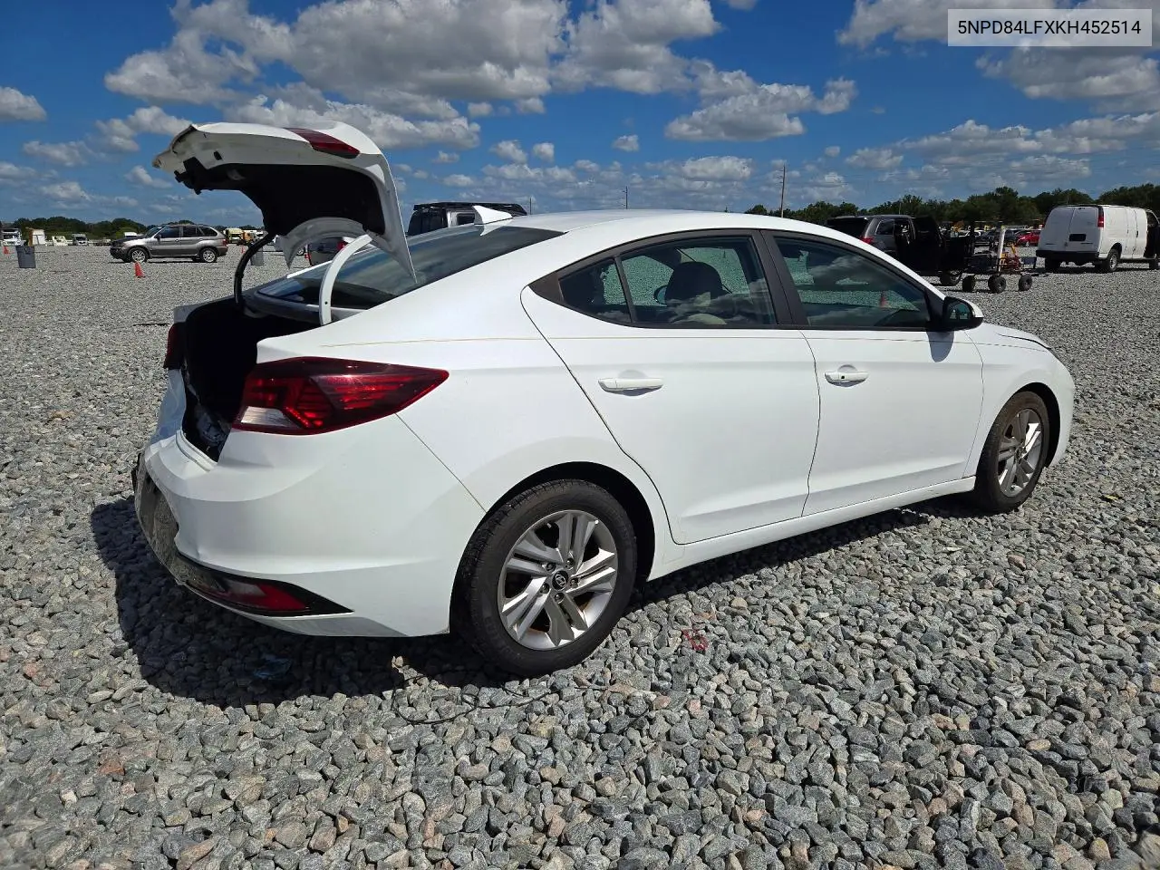 2019 HYUNDAI ELANTRA VIN 5NPD84LFXKH452514 — фото 3
