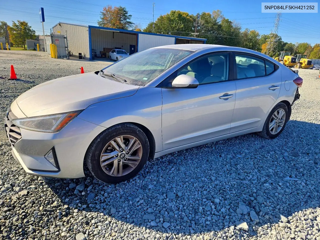 HYUNDAI ELANTRA 2019, VIN 5NPD84LF5KH421252