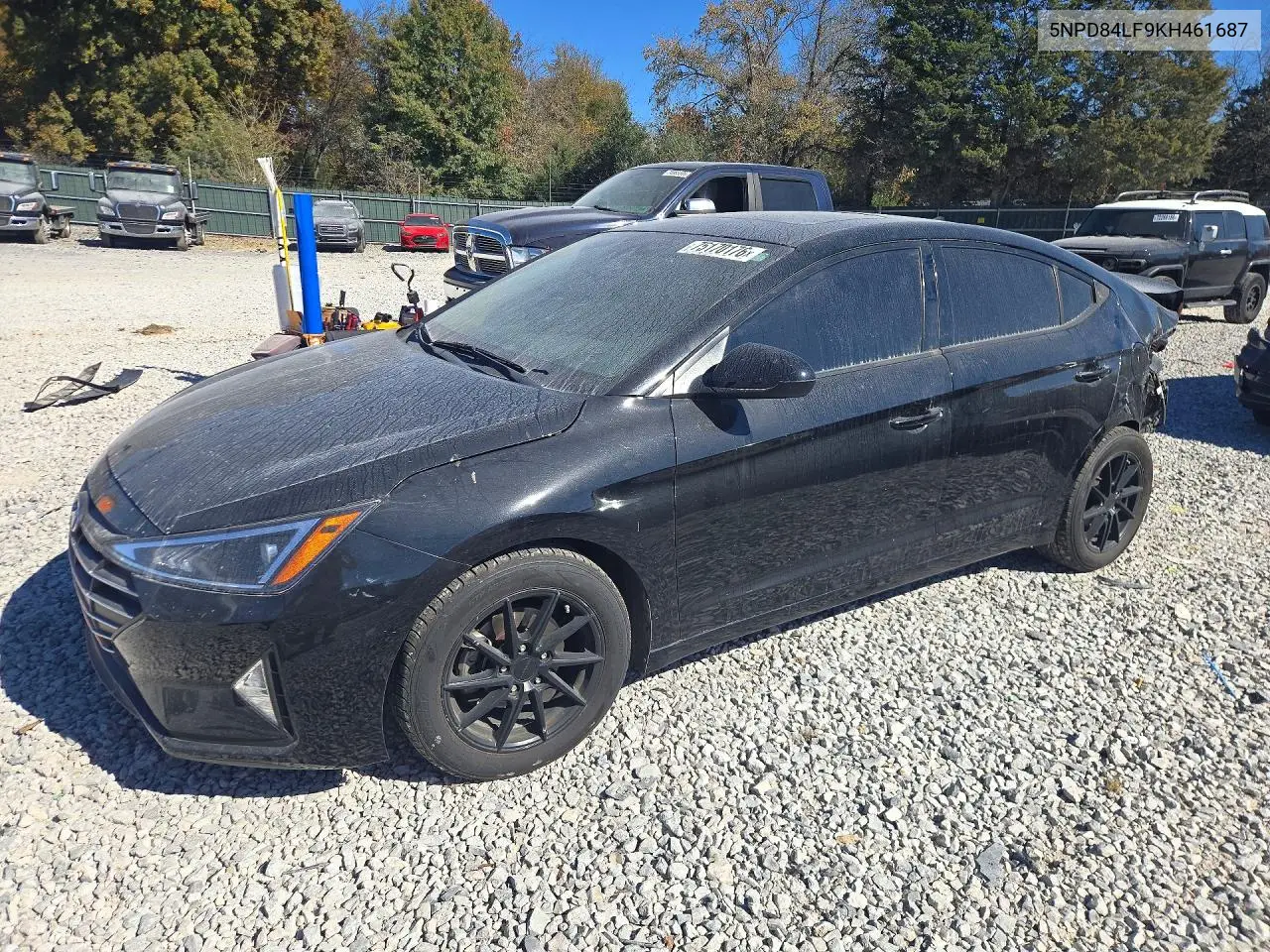 HYUNDAI ELANTRA 2019, VIN 5NPD84LF9KH461687