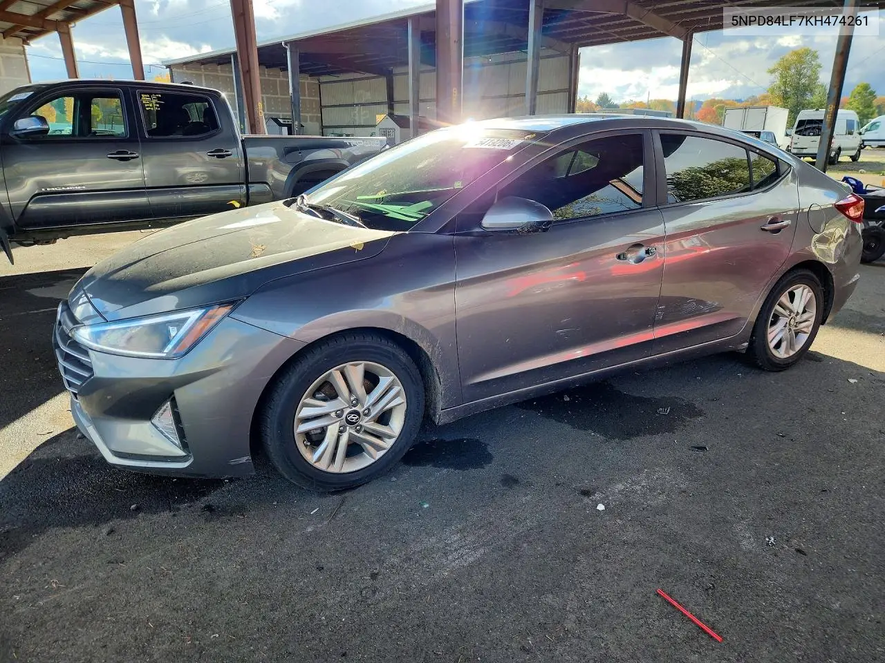 HYUNDAI ELANTRA 2019, VIN 5NPD84LF7KH474261