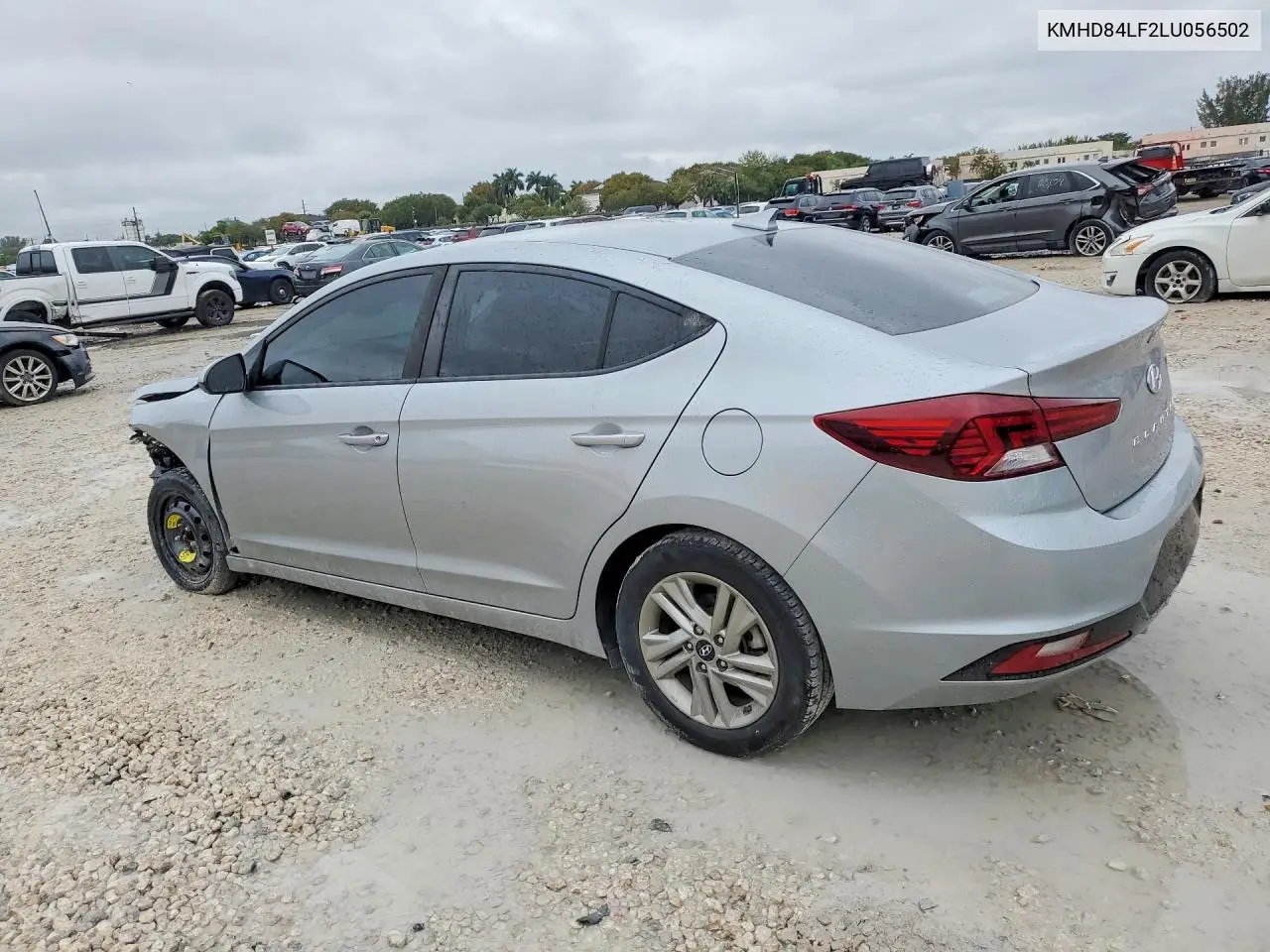 2020 HYUNDAI ELANTRA VIN KMHD84LF2LU056502 — фото 2