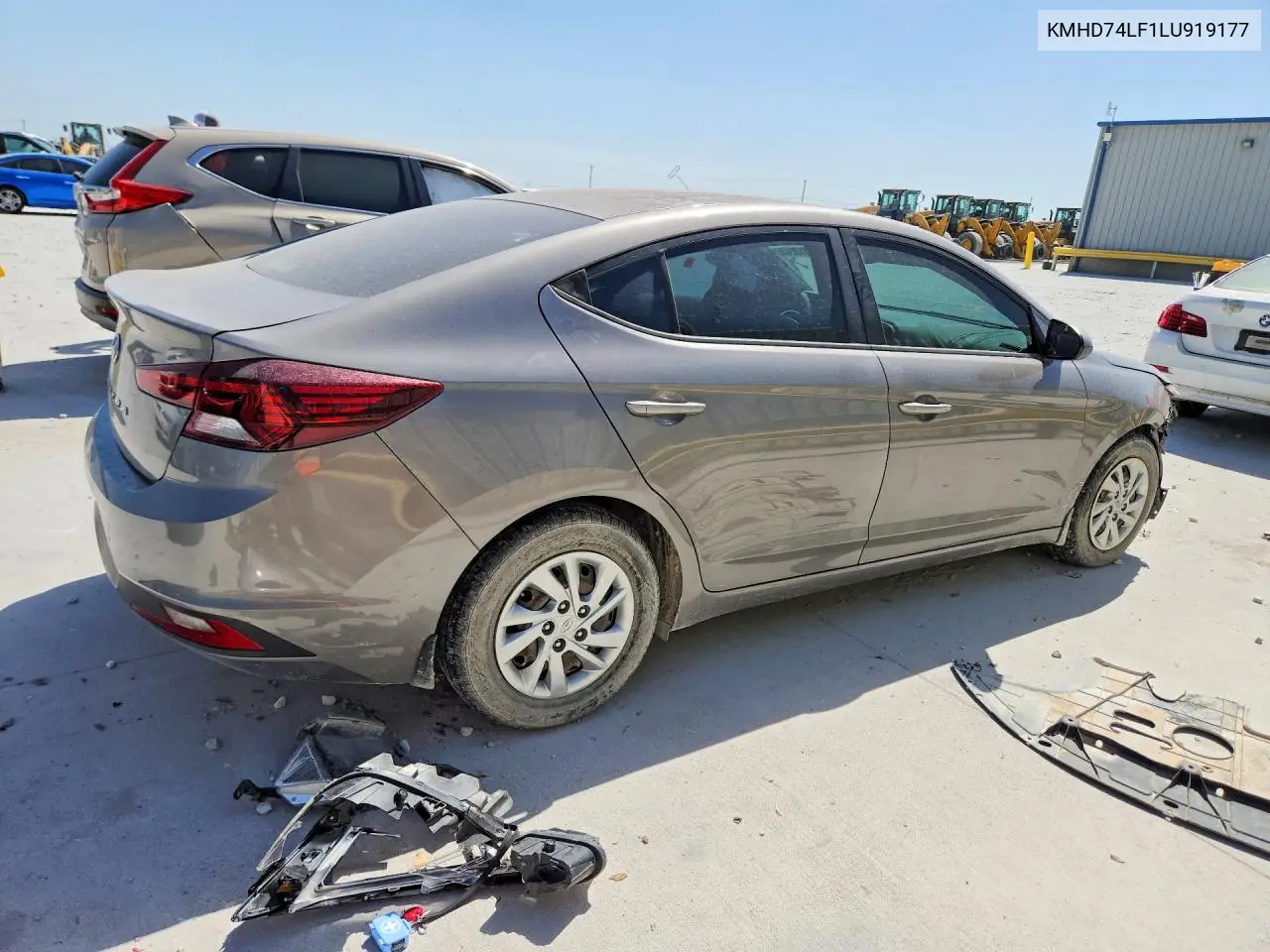 2020 HYUNDAI ELANTRA VIN KMHD74LF1LU919177 — фото 3