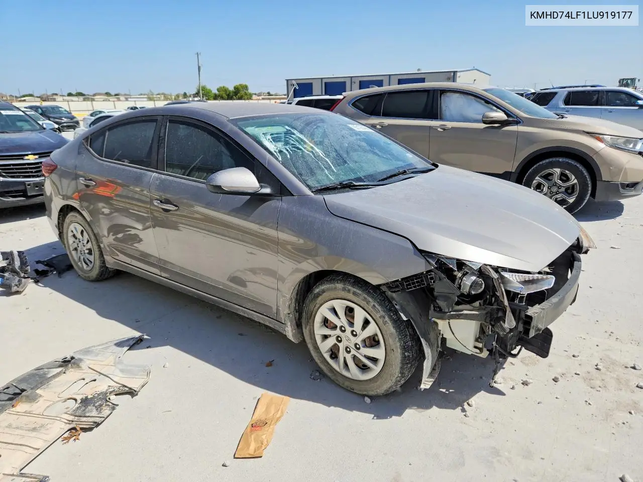 2020 HYUNDAI ELANTRA VIN KMHD74LF1LU919177 — фото 4