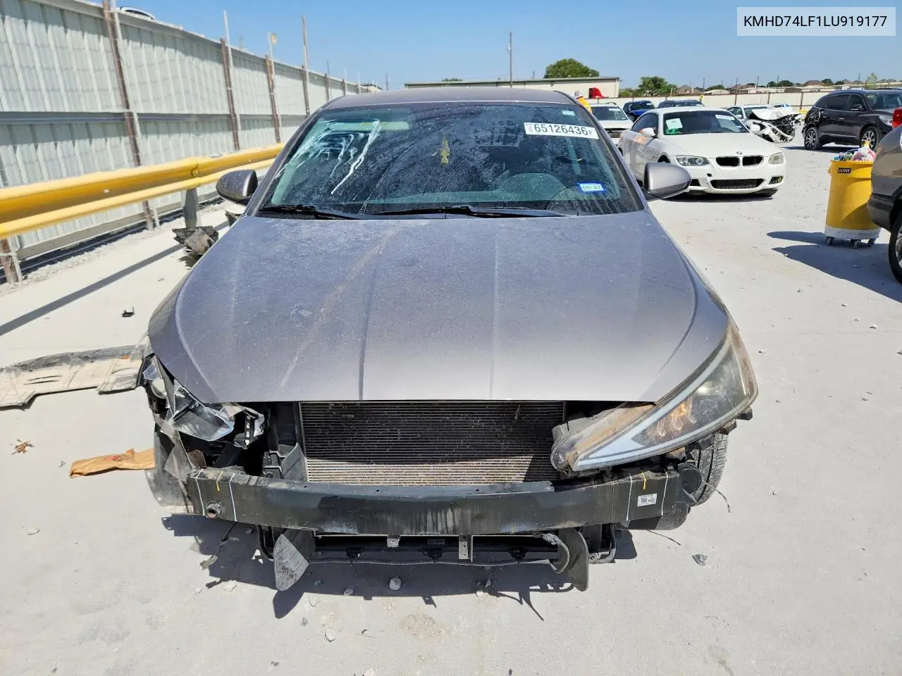 2020 HYUNDAI ELANTRA VIN KMHD74LF1LU919177 — фото 5