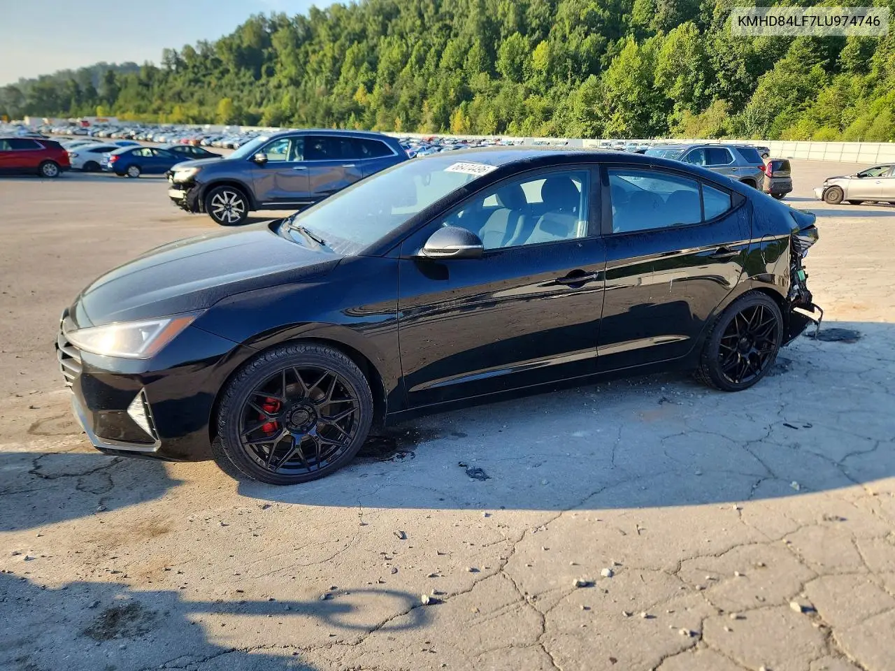 HYUNDAI ELANTRA 2020, VIN KMHD84LF7LU974746