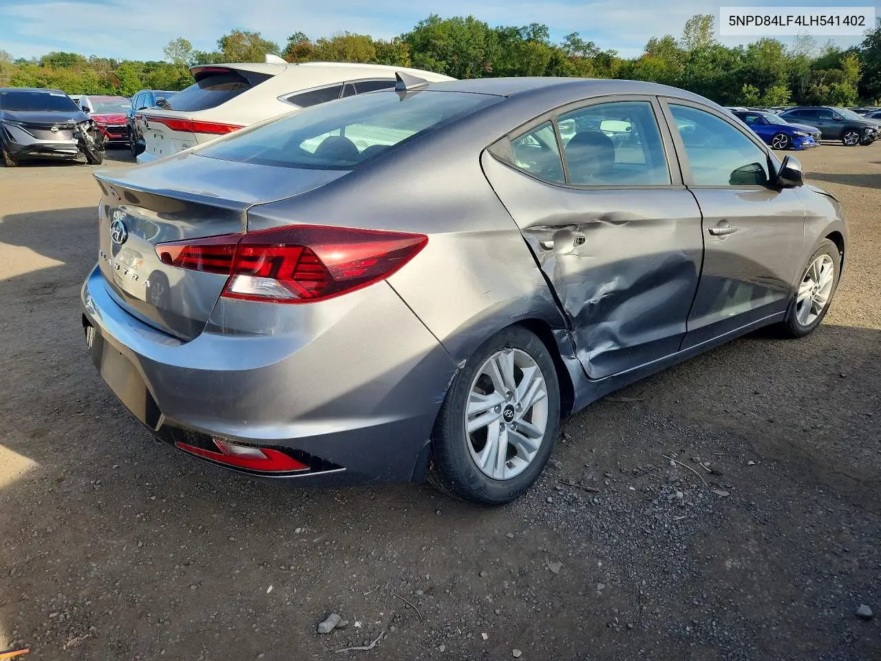2020 HYUNDAI ELANTRA VIN 5NPD84LF4LH541402 — фото 3