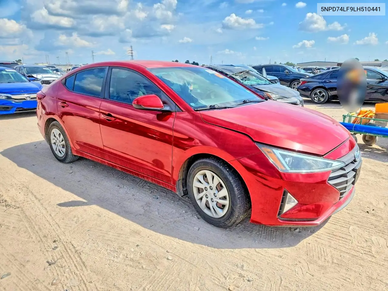 HYUNDAI ELANTRA 2020, VIN 5NPD74LF9LH510441