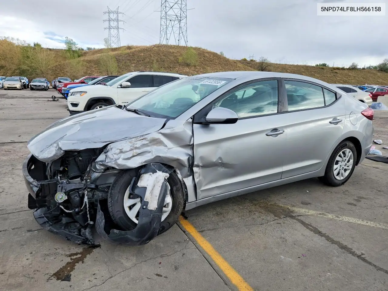 HYUNDAI ELANTRA 2020, VIN 5NPD74LF8LH566158