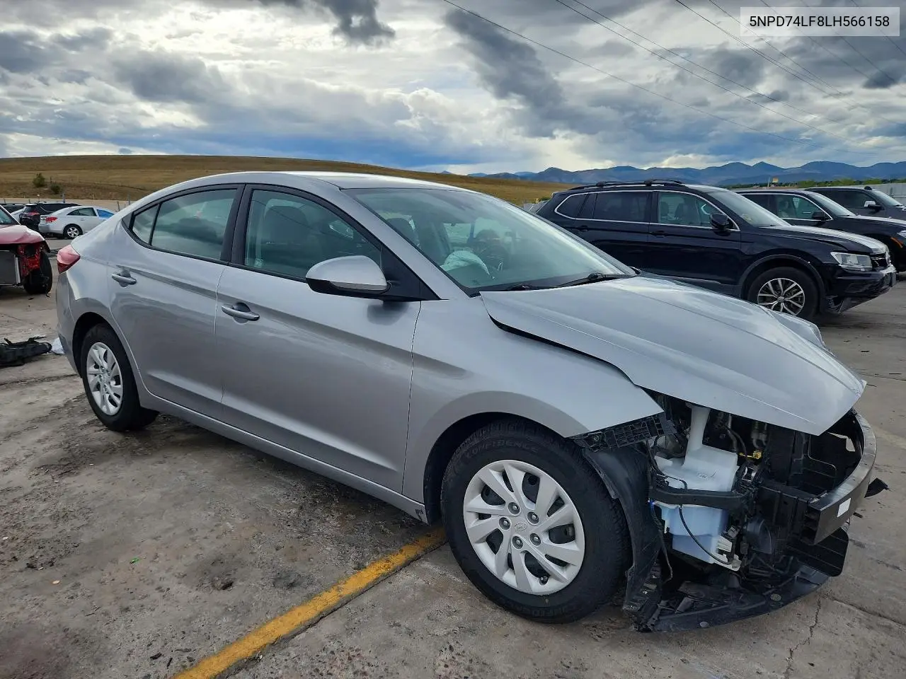 2020 HYUNDAI ELANTRA VIN 5NPD74LF8LH566158 — фото 4