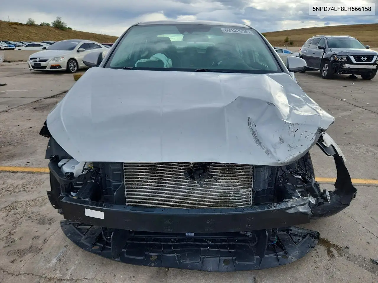 2020 HYUNDAI ELANTRA VIN 5NPD74LF8LH566158 — фото 5