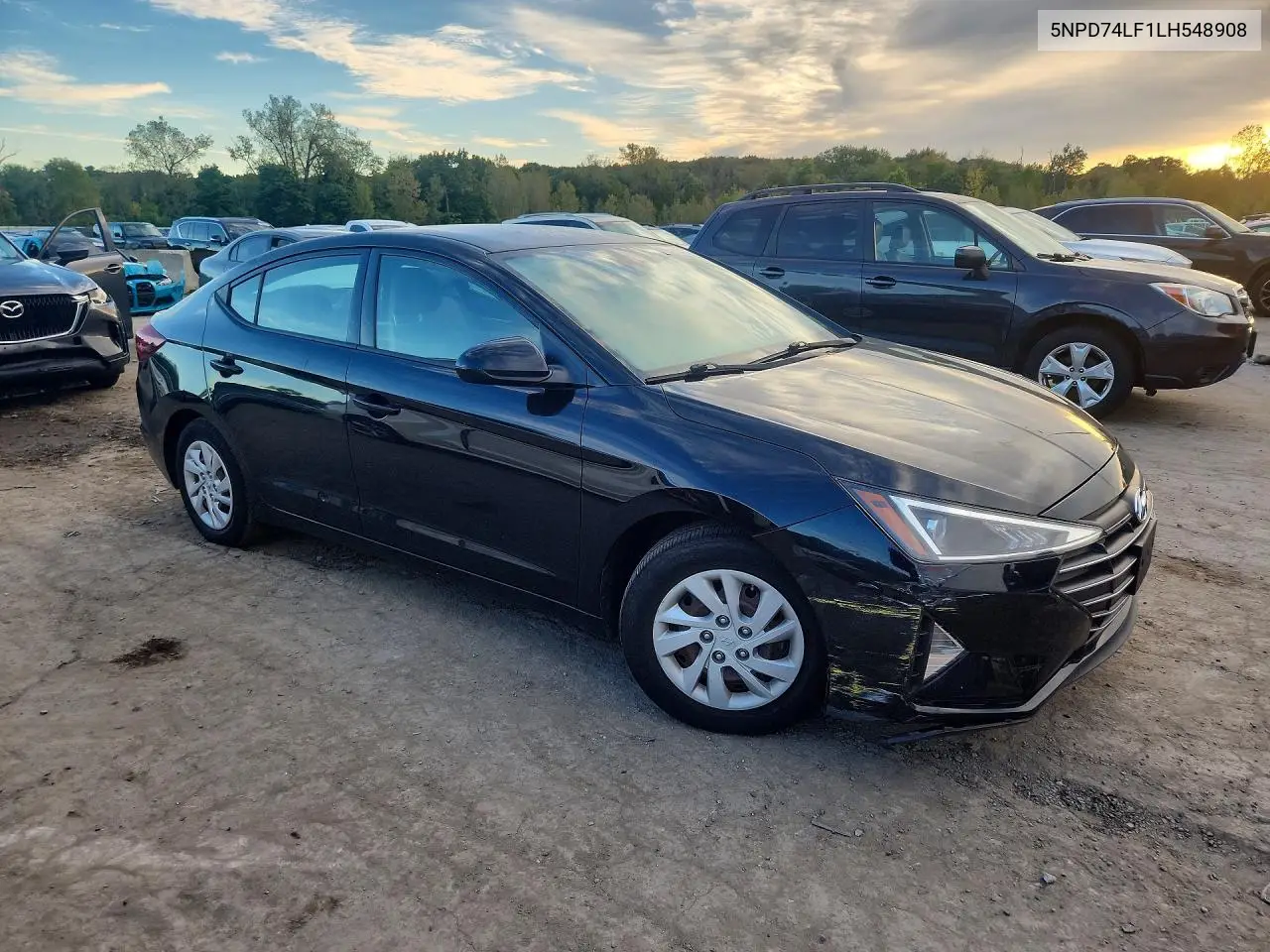 2020 HYUNDAI ELANTRA VIN 5NPD74LF1LH548908 — фото 4