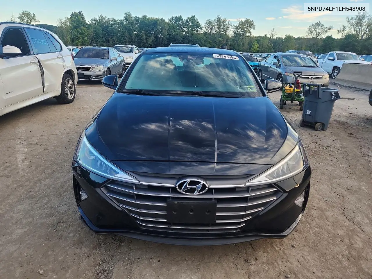 2020 HYUNDAI ELANTRA VIN 5NPD74LF1LH548908 — фото 5