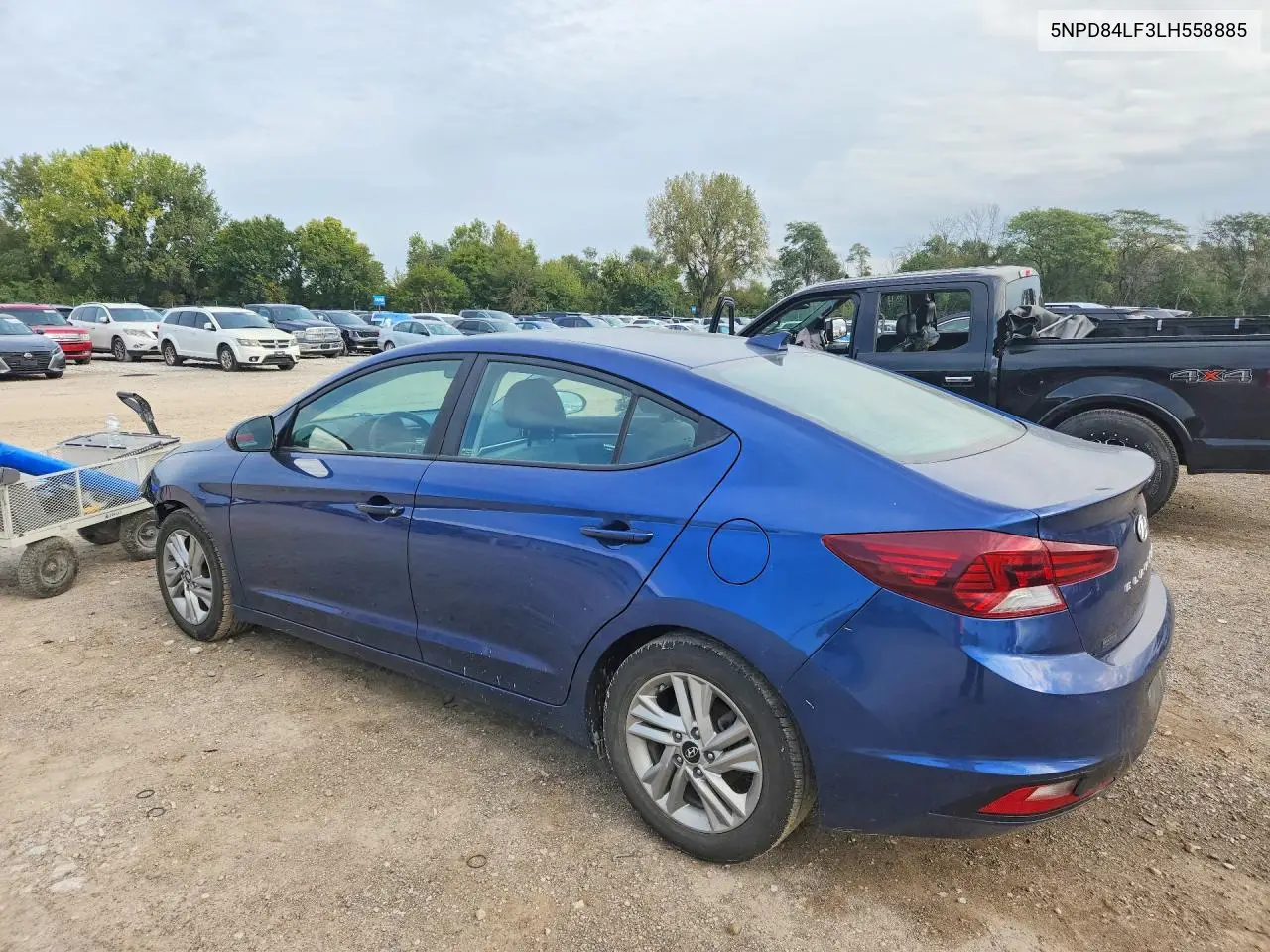 2020 HYUNDAI ELANTRA VIN 5NPD84LF3LH558885 — фото 2