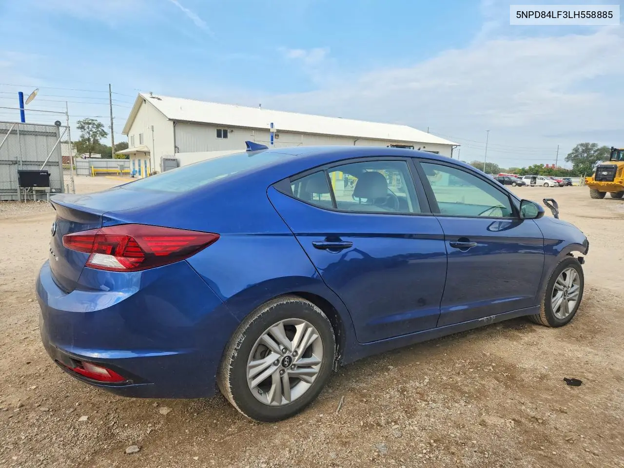 2020 HYUNDAI ELANTRA VIN 5NPD84LF3LH558885 — фото 3