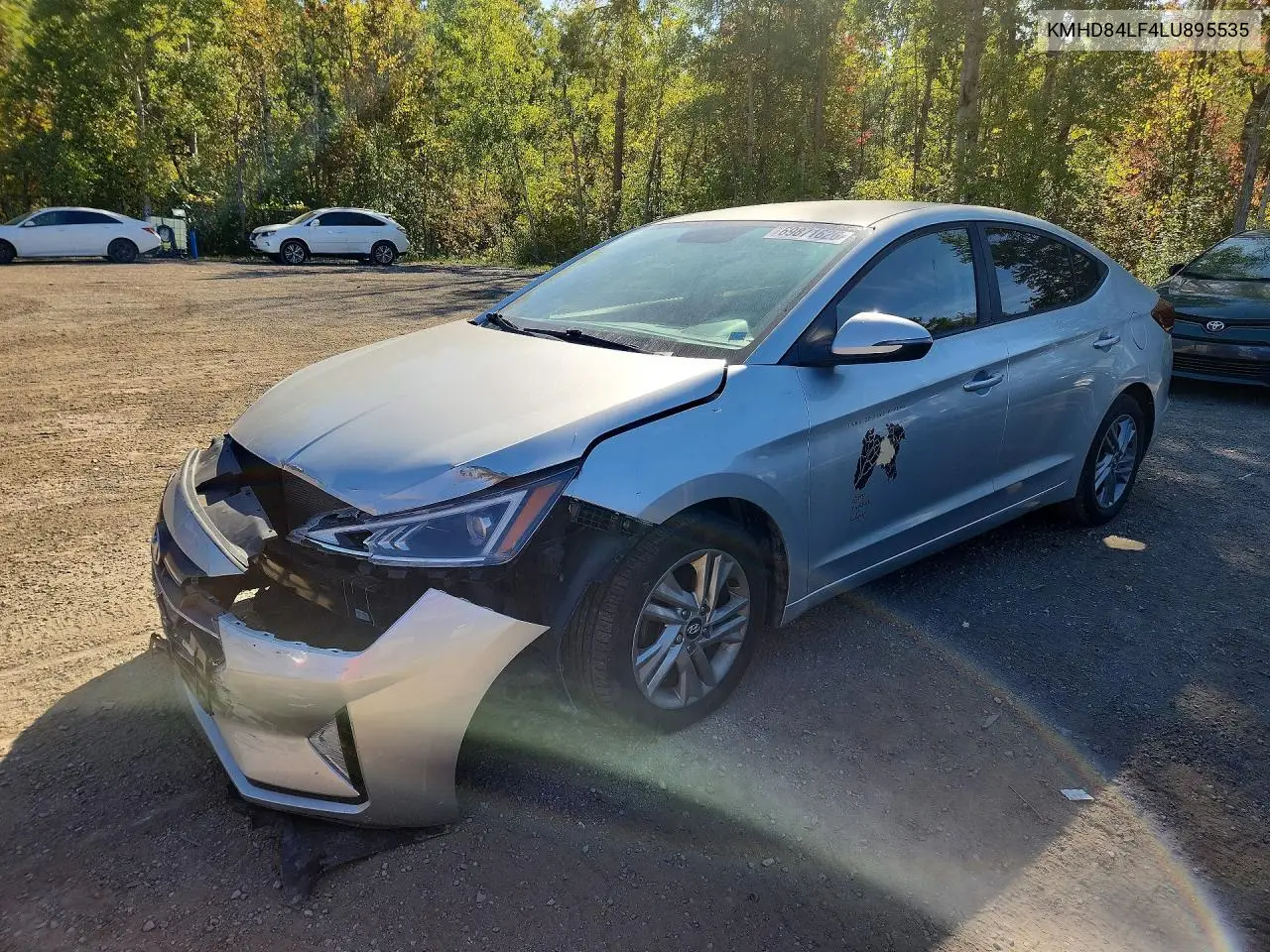 HYUNDAI ELANTRA 2020, VIN KMHD84LF4LU895535