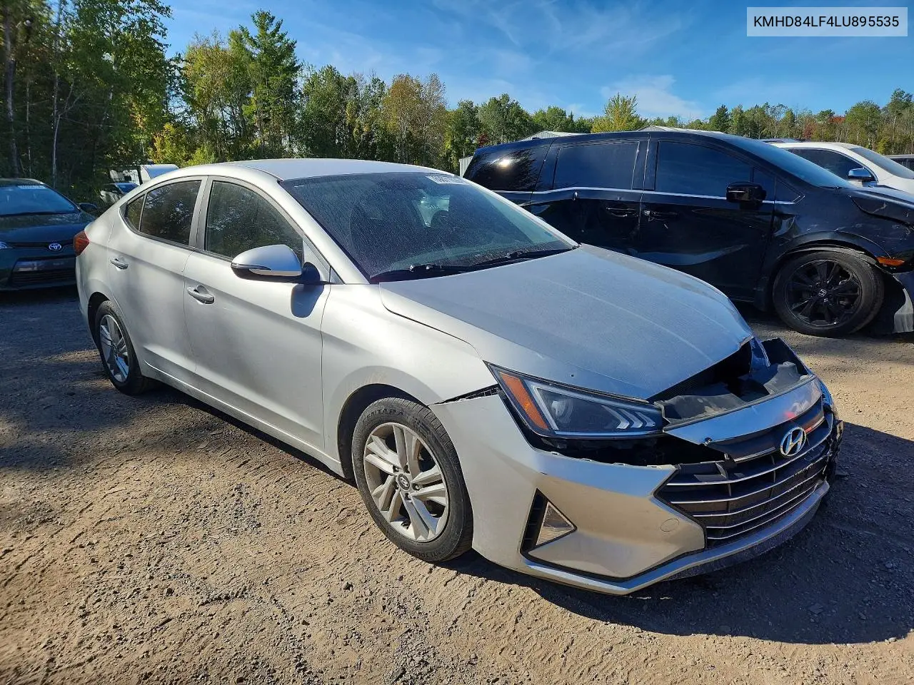 2020 HYUNDAI ELANTRA VIN KMHD84LF4LU895535 — фото 4