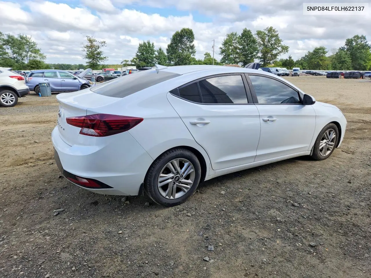 2020 HYUNDAI ELANTRA VIN 5NPD84LF0LH622137 — фото 3