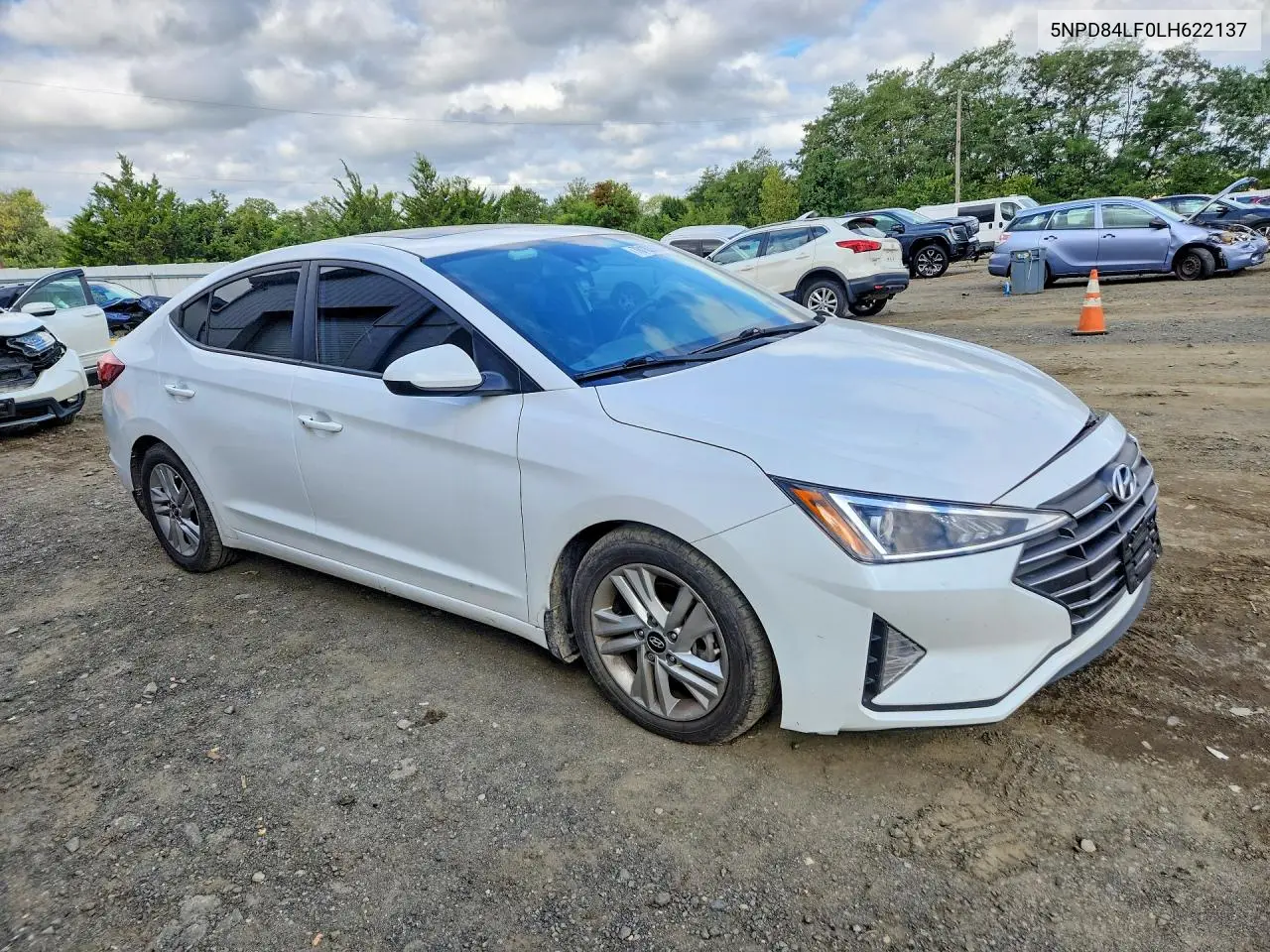 2020 HYUNDAI ELANTRA VIN 5NPD84LF0LH622137 — фото 4