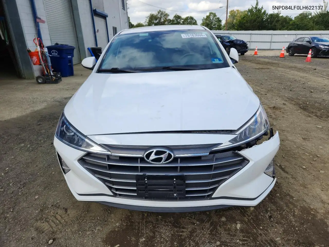 2020 HYUNDAI ELANTRA VIN 5NPD84LF0LH622137 — фото 5