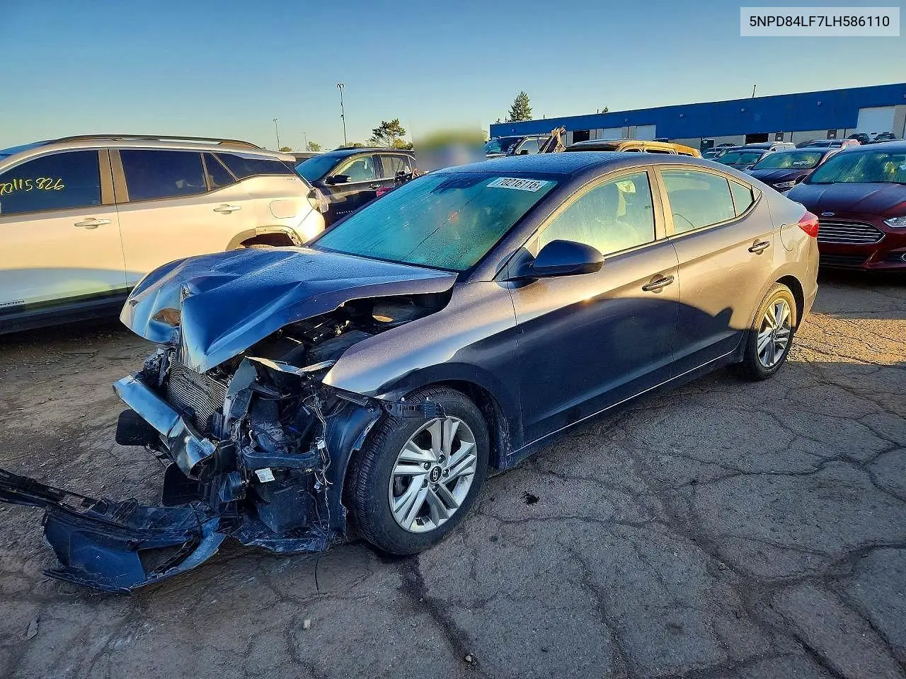 HYUNDAI ELANTRA 2020, VIN 5NPD84LF7LH586110