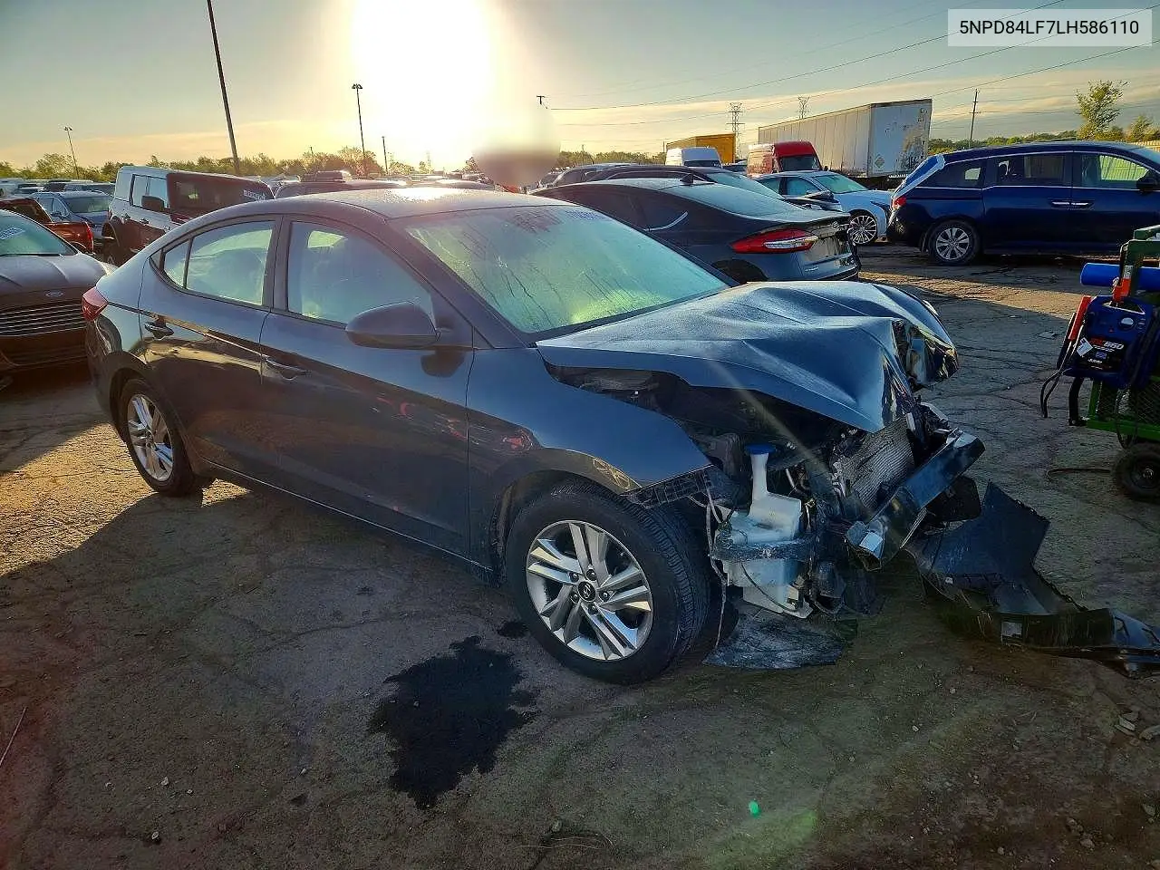 2020 HYUNDAI ELANTRA VIN 5NPD84LF7LH586110 — фото 4