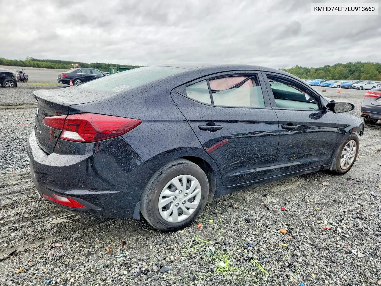 2020 HYUNDAI ELANTRA VIN KMHD74LF7LU913660 — фото 3