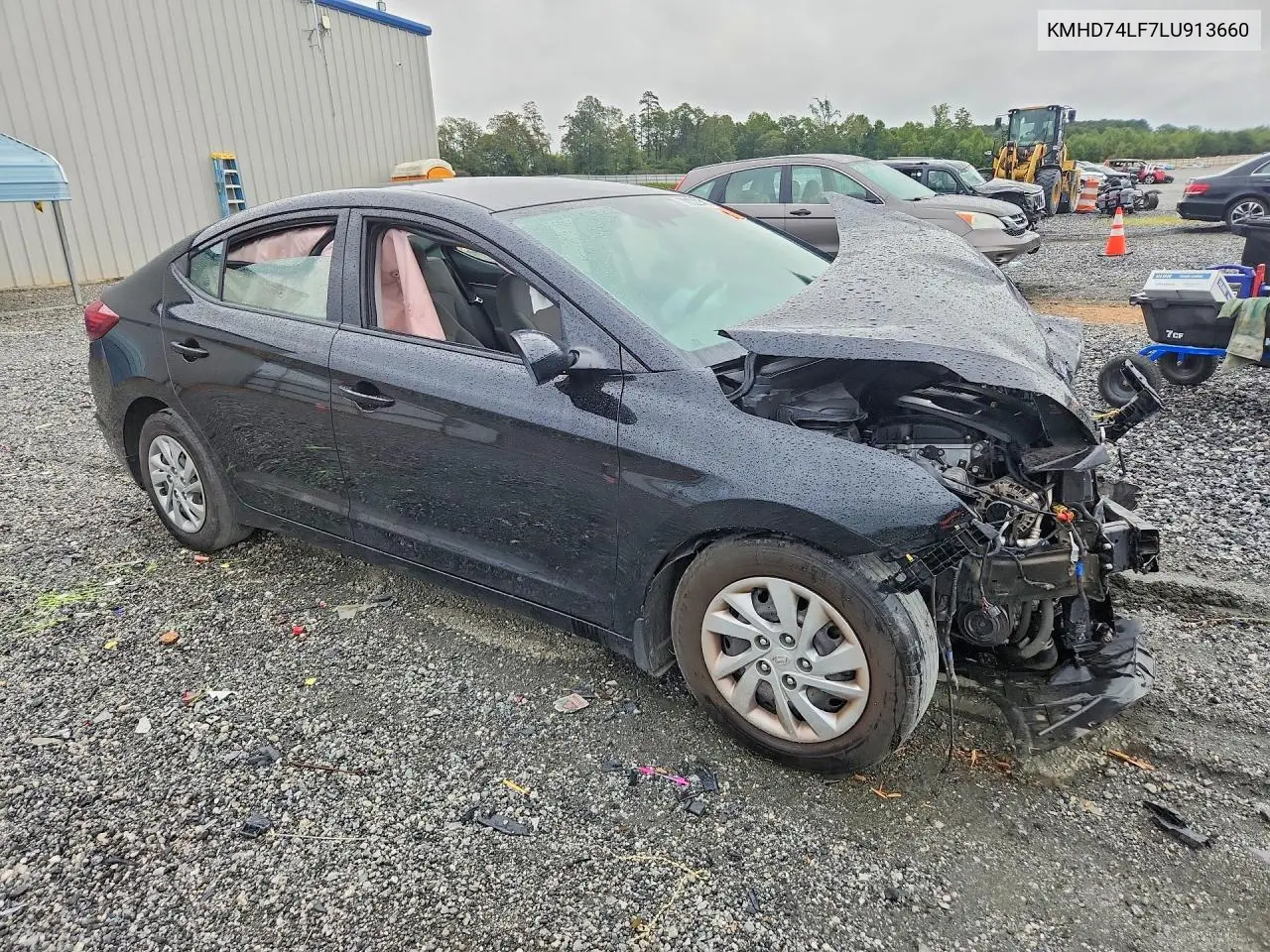 2020 HYUNDAI ELANTRA VIN KMHD74LF7LU913660 — фото 4