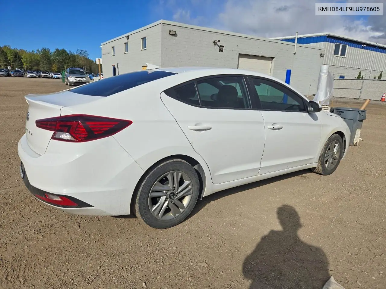 2020 HYUNDAI ELANTRA VIN KMHD84LF9LU978605 — фото 3