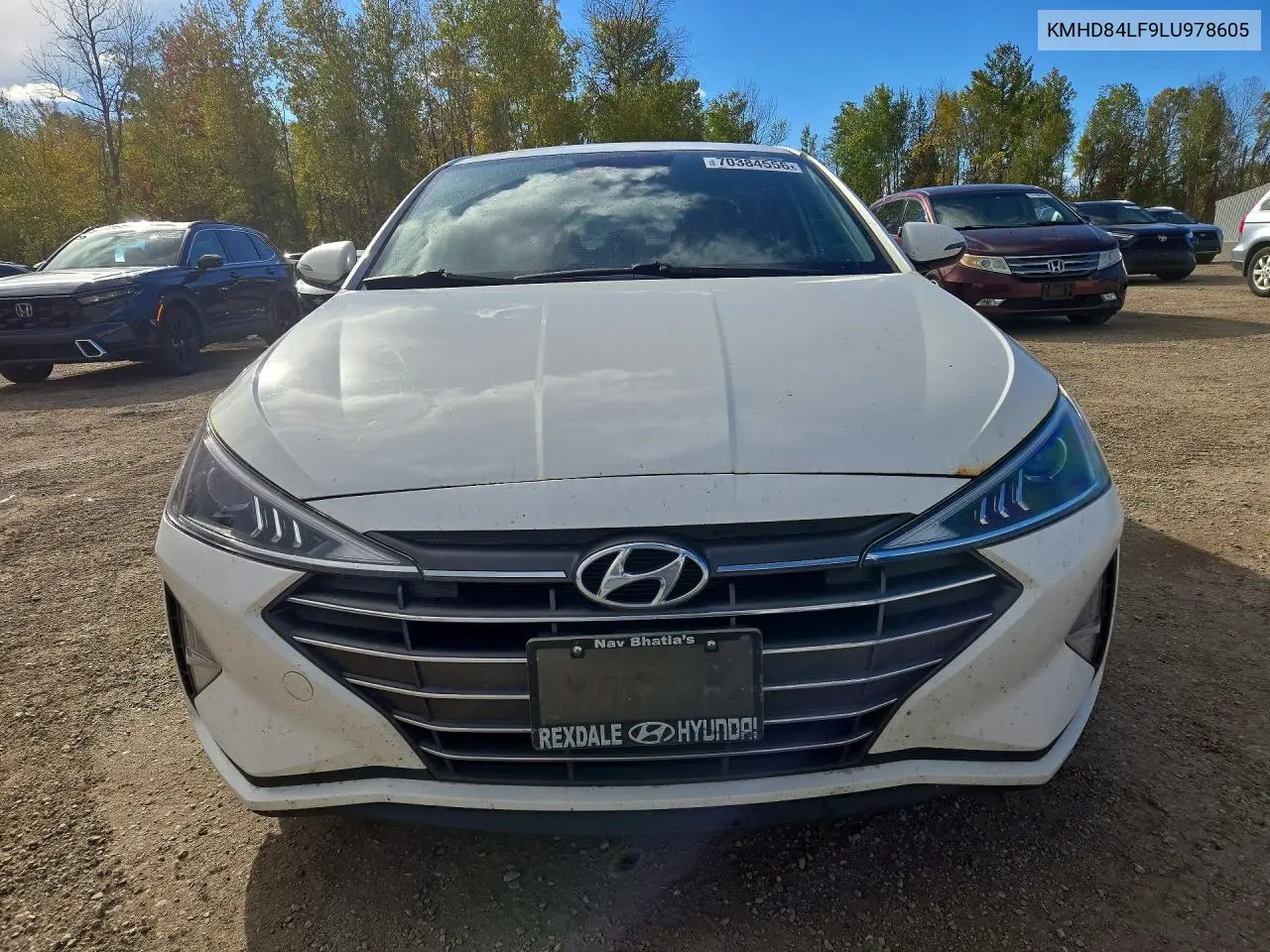 2020 HYUNDAI ELANTRA VIN KMHD84LF9LU978605 — фото 5